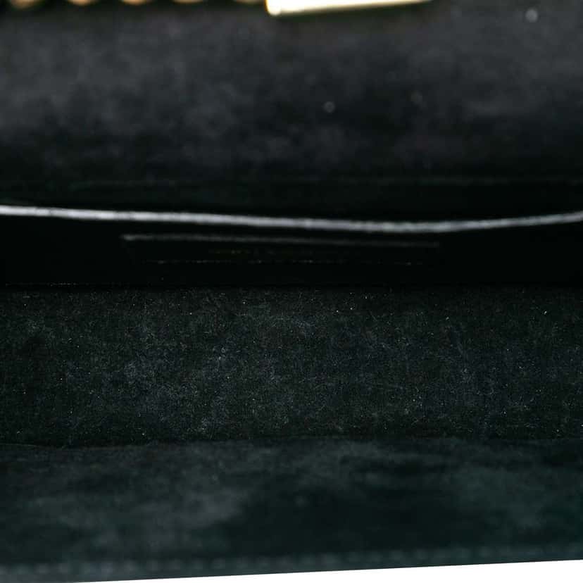 Saint Laurent Small Metallic Calfskin Monogram Kate Tassel Crossbody Silver Leather Very good condition - Model View