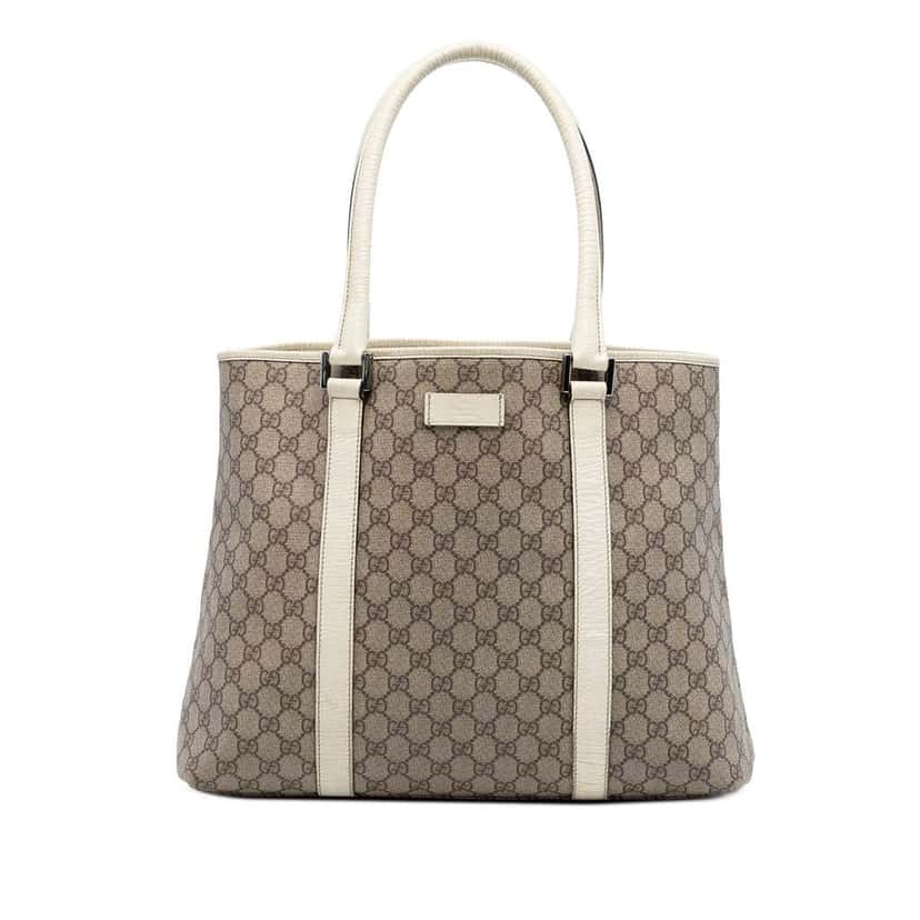 Gucci GG Supreme Joy Tote Beige Canvas Very good condition - Front View