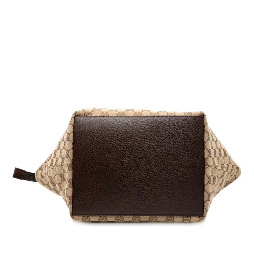 Gucci GG Canvas Web Tote Beige Very good condition - Inside View