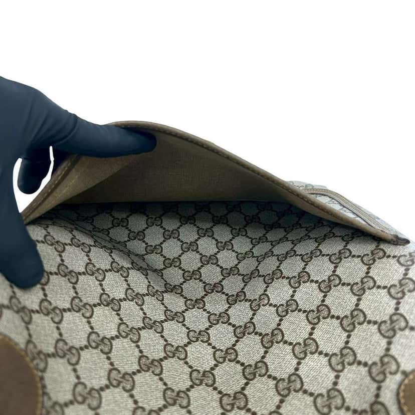 Gucci GG Supreme Web Tote Beige Canvas Very good condition - Model View