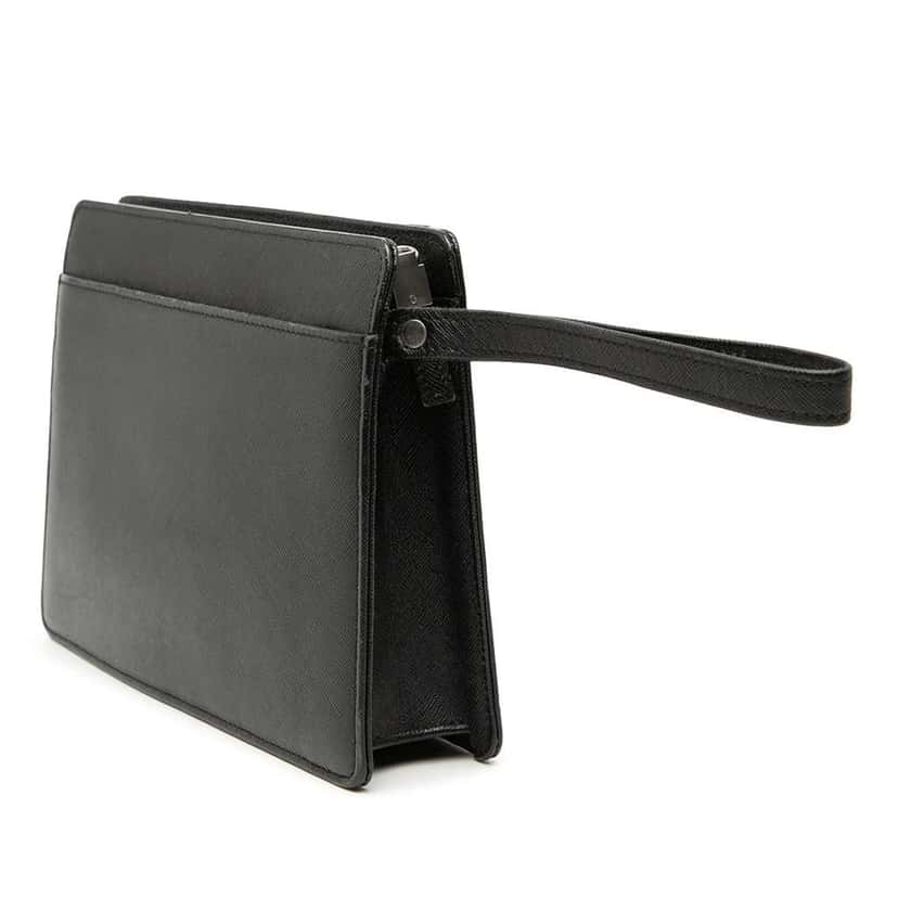 Burberry Leather Clutch Black Leather Very good condition - Back View