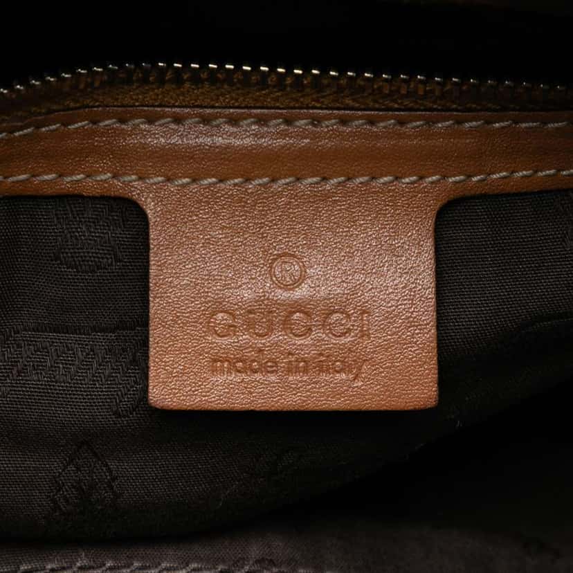 Gucci Medium GG Canvas Charm Satchel Beige Canvas Very good condition - Box View