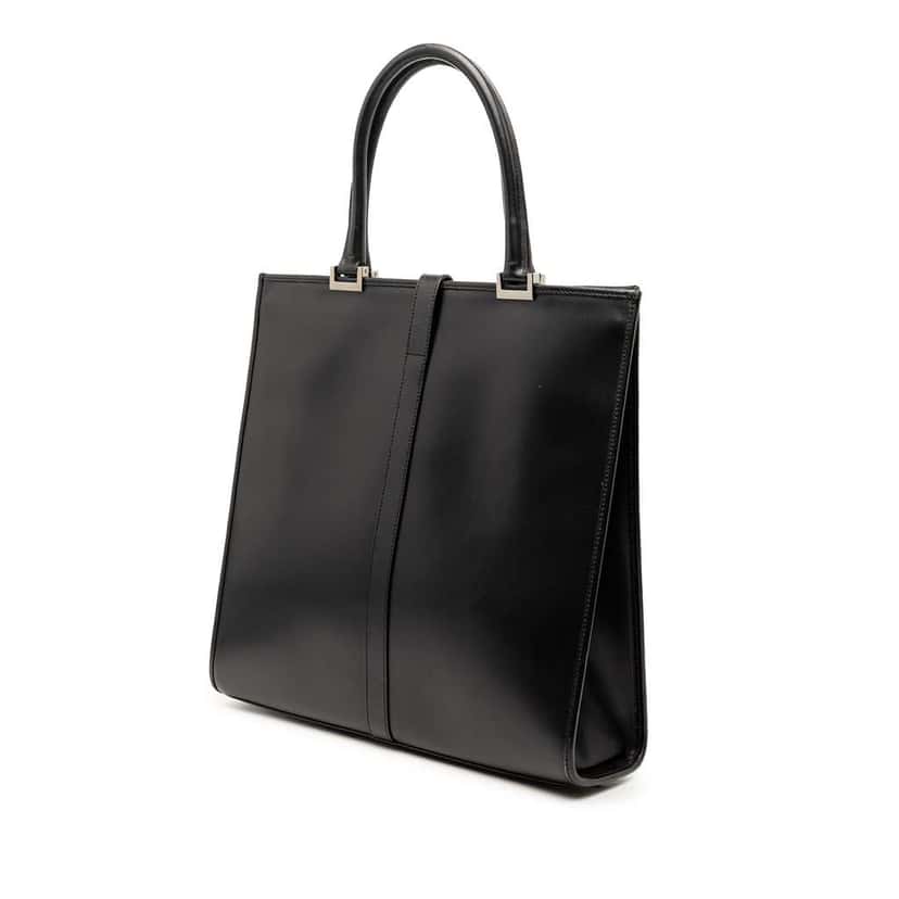 Gucci Leather Jackie Tote Black Leather Very good condition - Back View