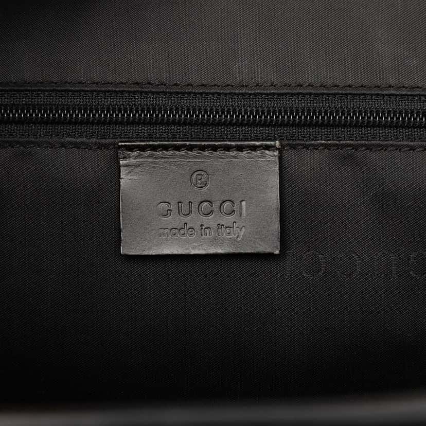 Gucci Leather Jackie Tote Black Leather Very good condition - Box View