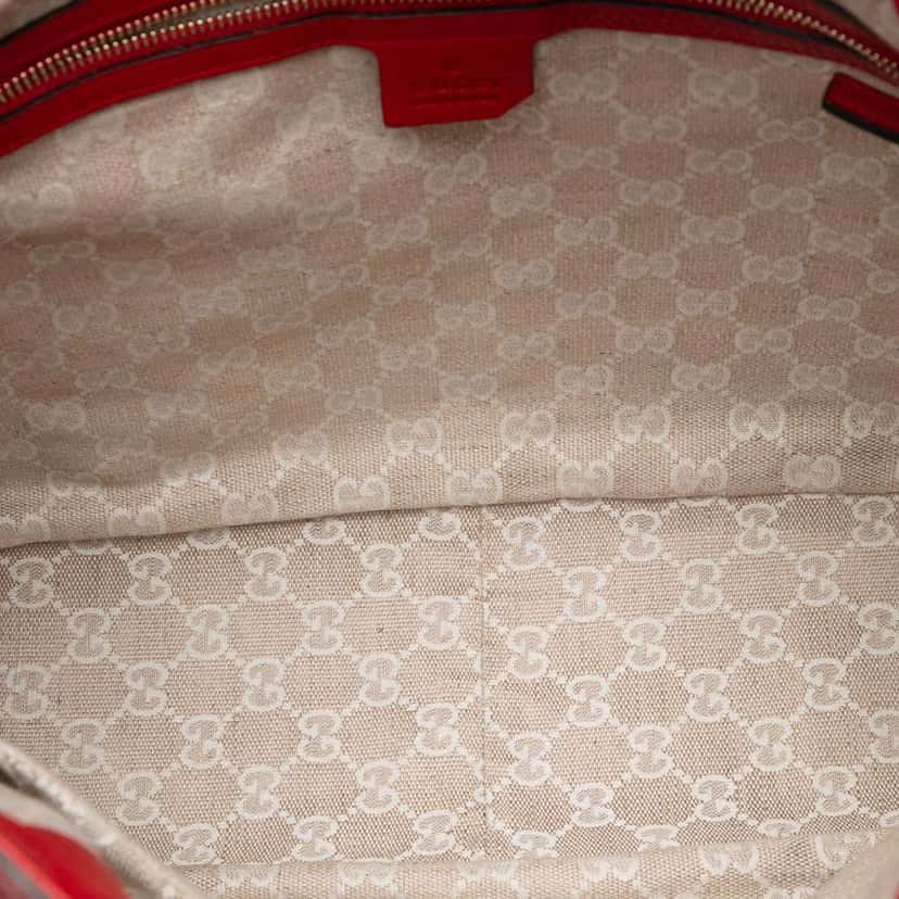 Gucci Calfskin Bamboo Diana Satchel Red Leather Very good condition - Model View