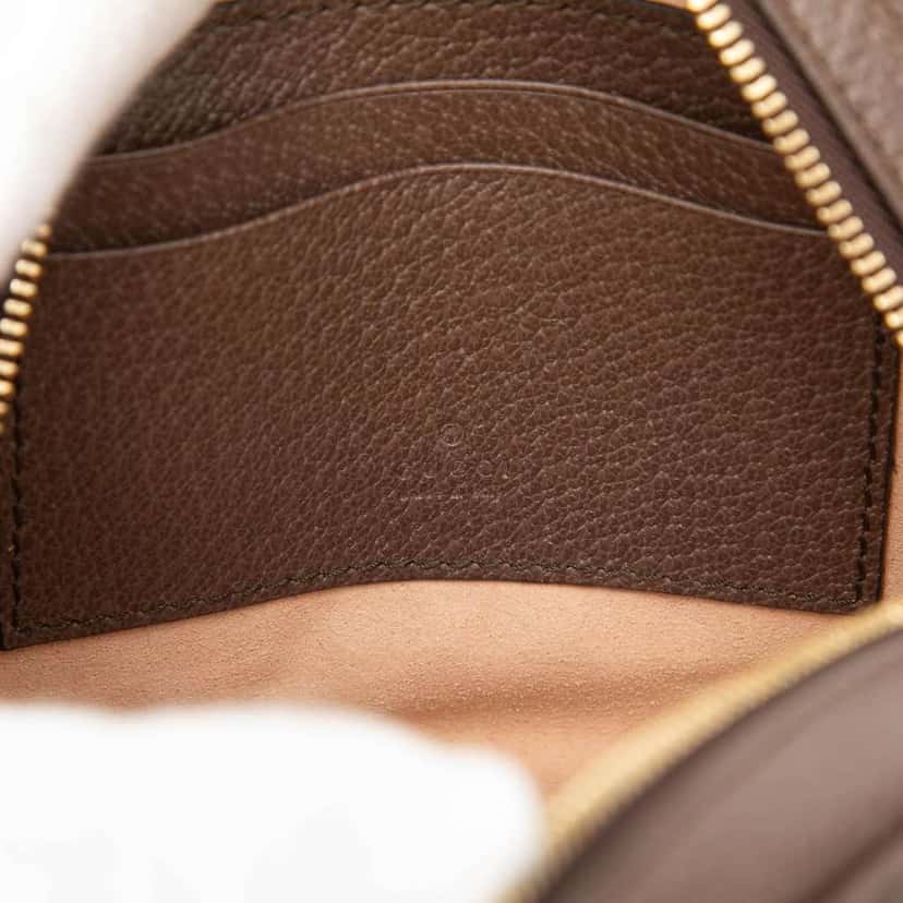 Gucci Mini GG Supreme Web Ophidia Round Backpack Beige Canvas Very good condition - Box View