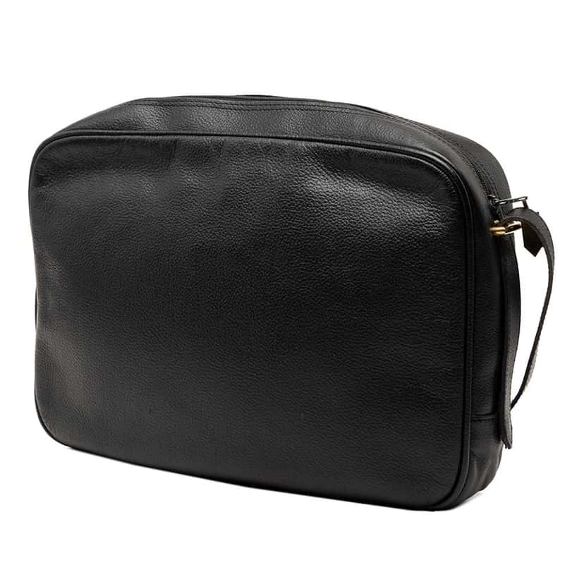 Saint Laurent Calfskin Monogram Lou Camera Bag Black Leather Very good condition - Back View