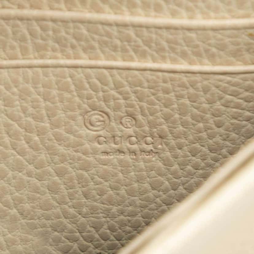 Gucci Interlocking G Dollar Calfskin Wallet on Chain Brown Leather Very good condition - Box View