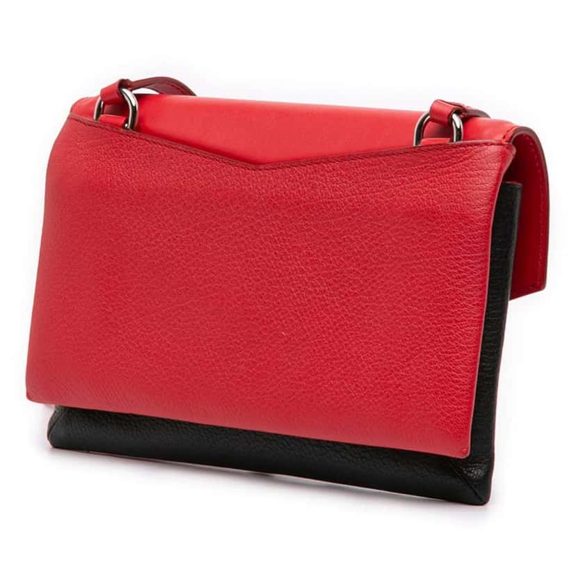 Givenchy Tricolor Leather Duetto Crossbody Red Leather Very good condition - Back View