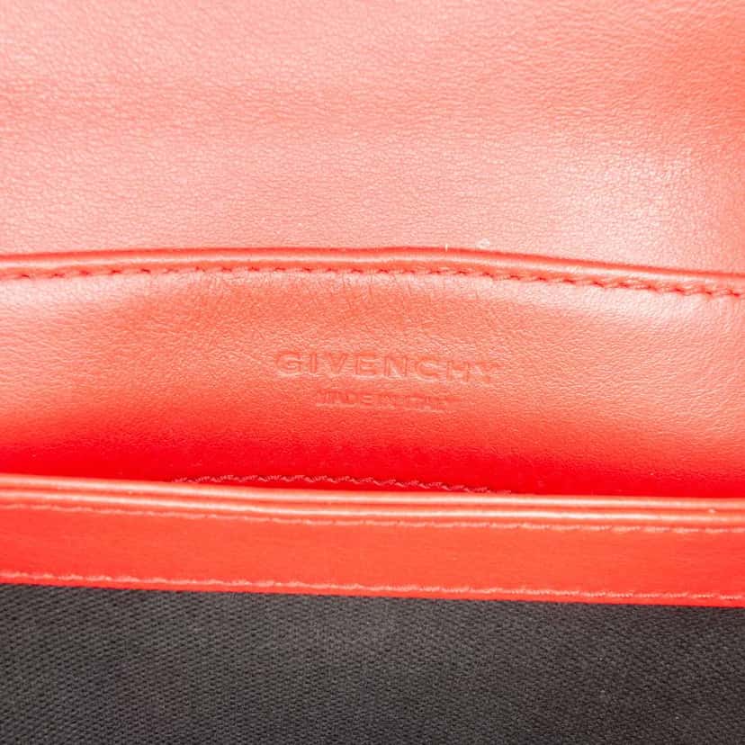 Givenchy Tricolor Leather Duetto Crossbody Red Leather Very good condition - Box View