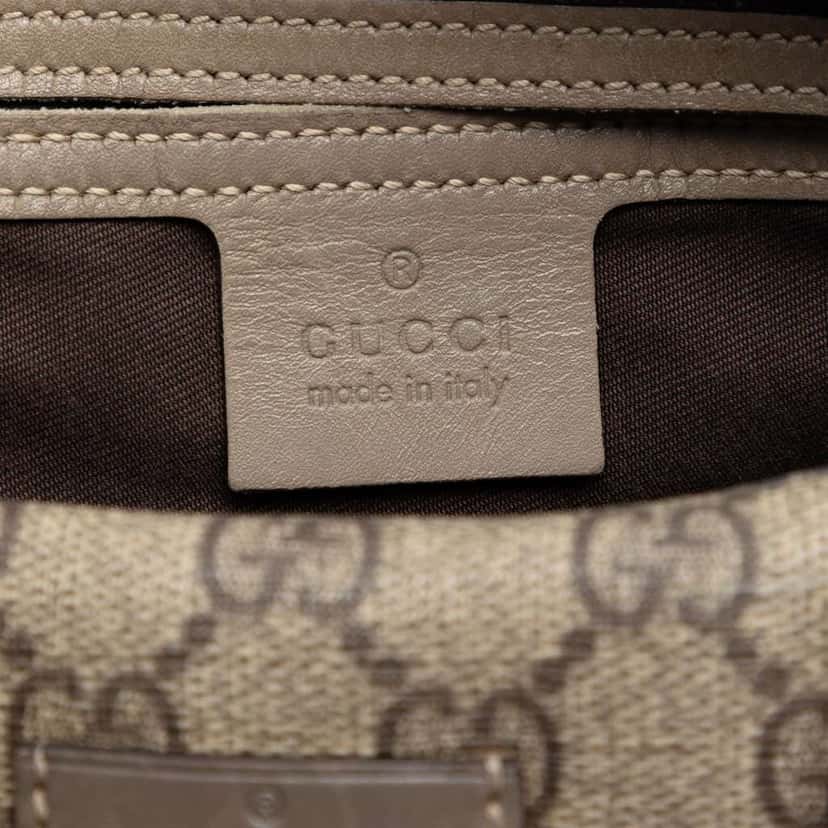Gucci Medium GG Supreme Joy Boston Bag Beige Canvas Very good condition - Box View