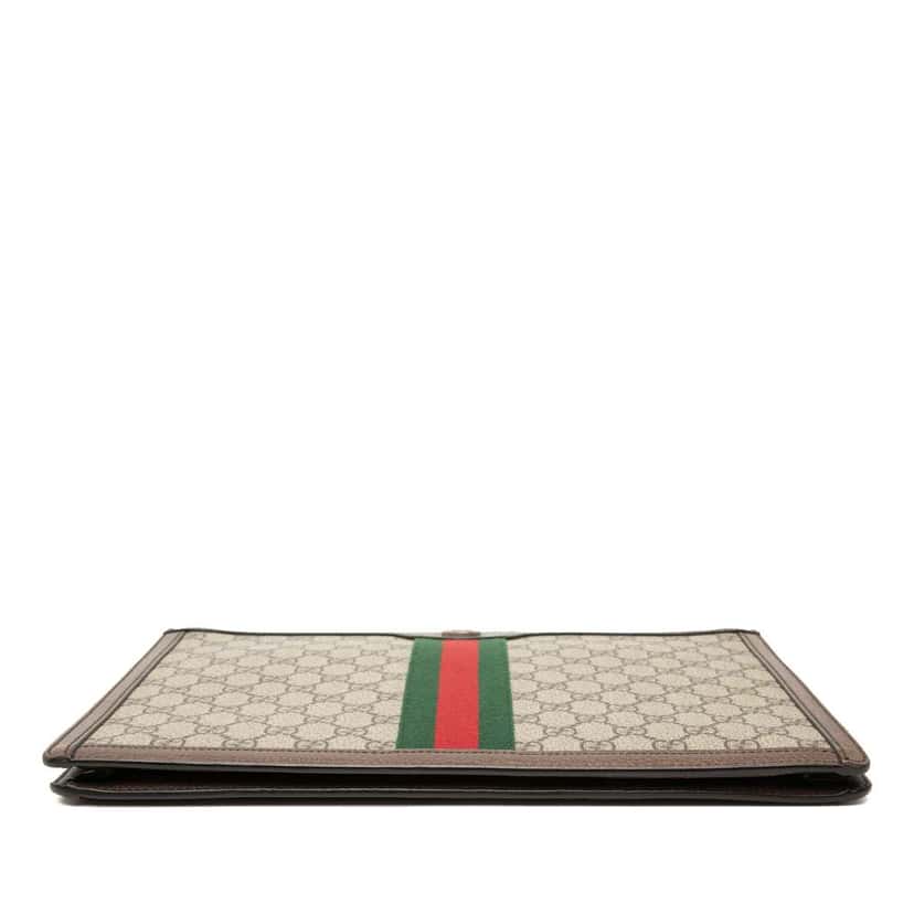 Gucci GG Supreme Ophidia Clutch Beige Canvas Very good condition - Inside View