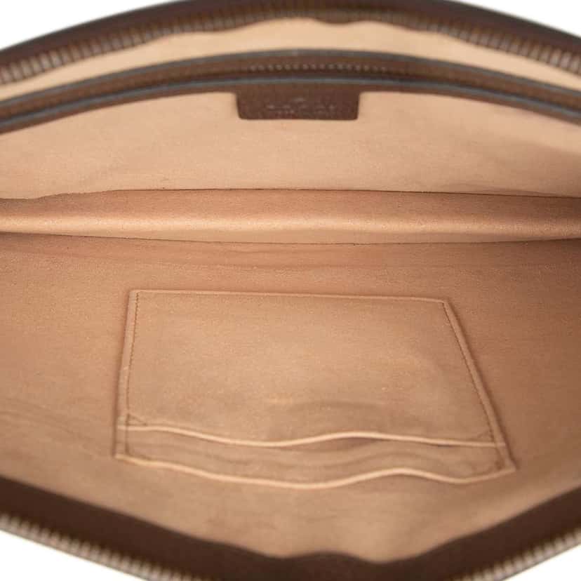 Gucci GG Supreme Ophidia Clutch Beige Canvas Very good condition - Model View