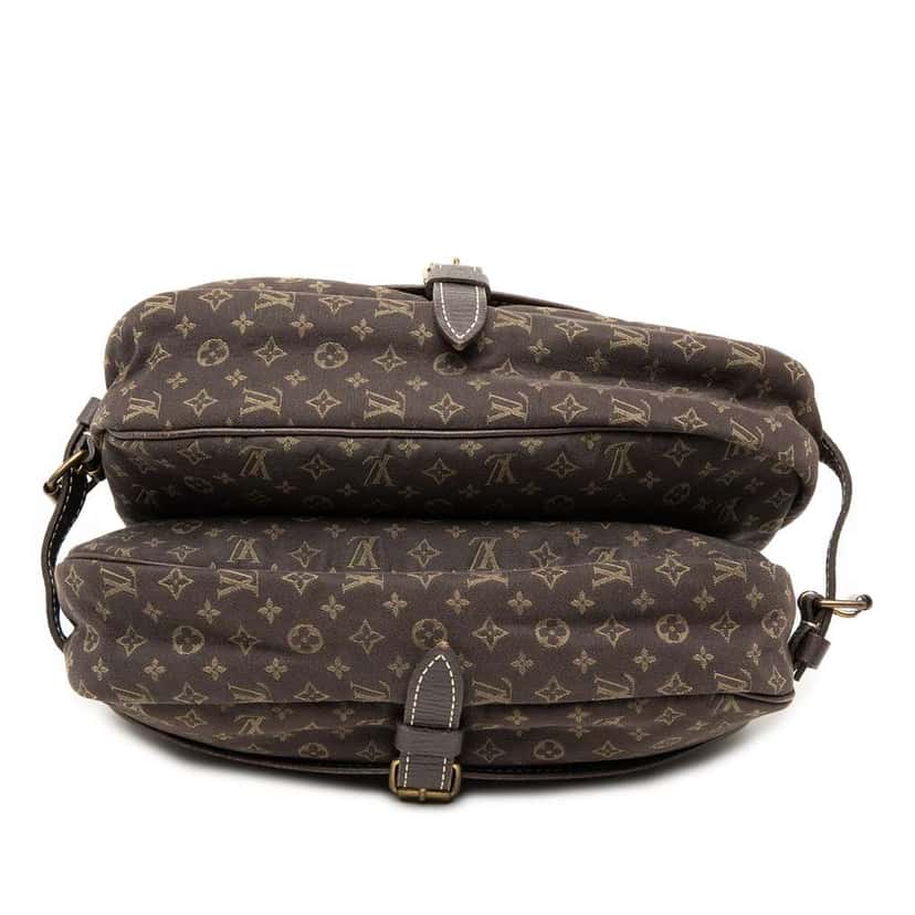 Louis Vuitton Monogram Mini Lin Saumur 30 Brown Canvas Very good condition - Inside View