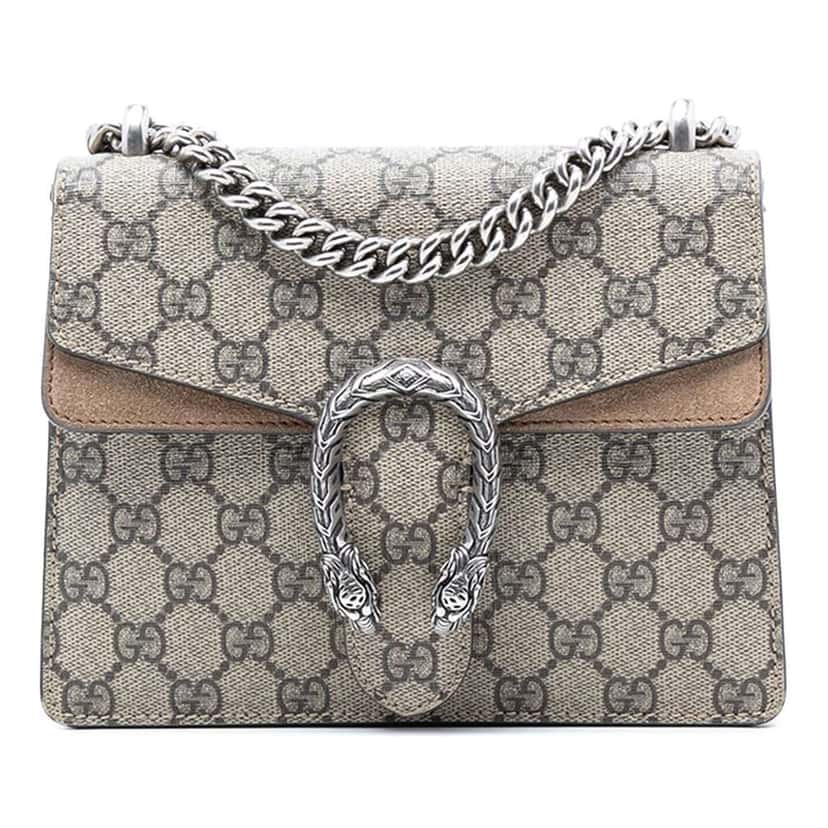 Gucci Small GG Supreme Dionysus Crossbody Beige Very good condition - Front View
