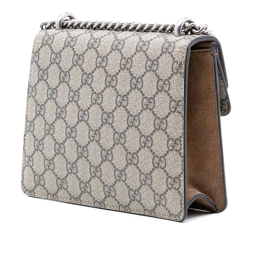 Gucci Small GG Supreme Dionysus Crossbody Beige Very good condition - Back View