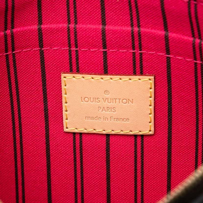 Louis Vuitton Monogram Neverfull MM Pouch Brown Very good condition - Box View