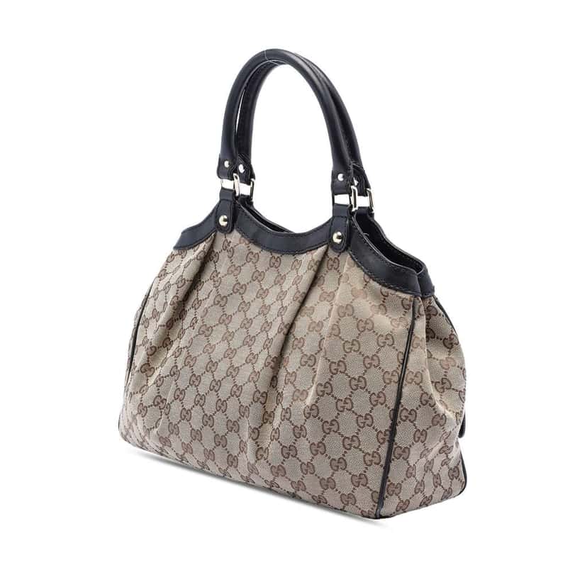 Gucci Medium GG Canvas Sukey Tote Beige Very good condition - Back View
