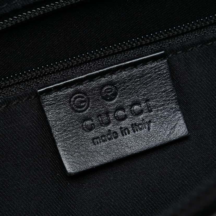 Gucci GG Nylon Shoulder Bag Black Very good condition - Box View