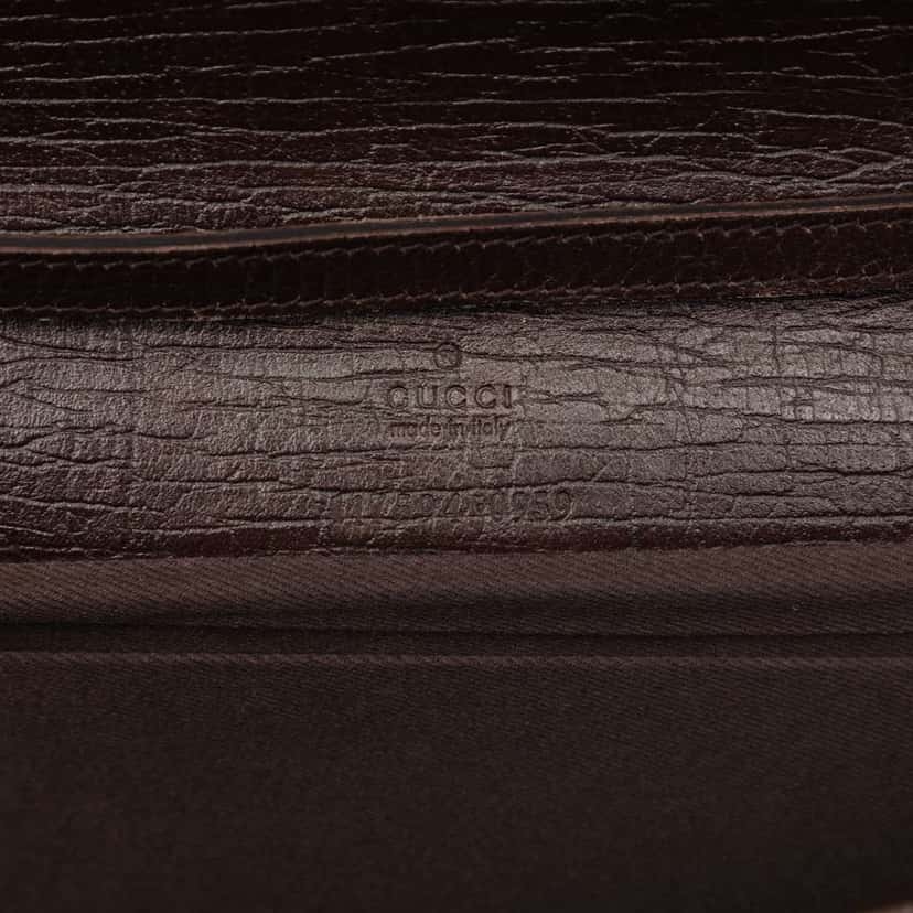 Gucci GG Canvas Bamboo Bar Crossbody Beige Canvas Very good condition - Box View