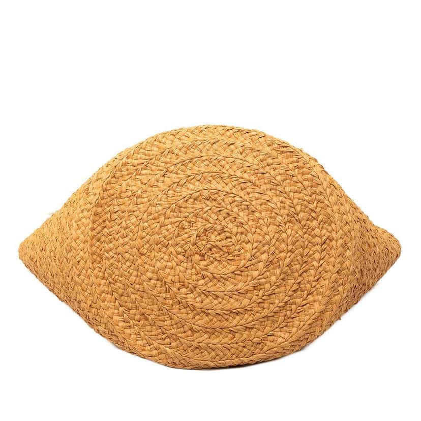 Saint Laurent Medium Raffia Panier Basket Shopper Tote Beige Very good condition - Inside View