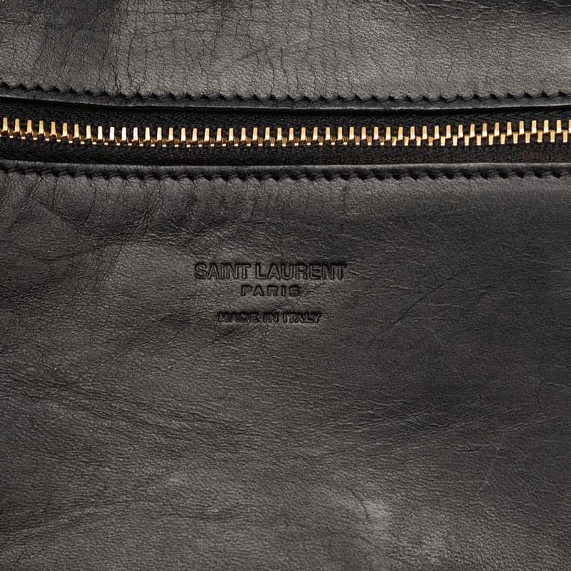 Saint Laurent Medium Raffia Panier Basket Shopper Tote Beige Very good condition - Box View