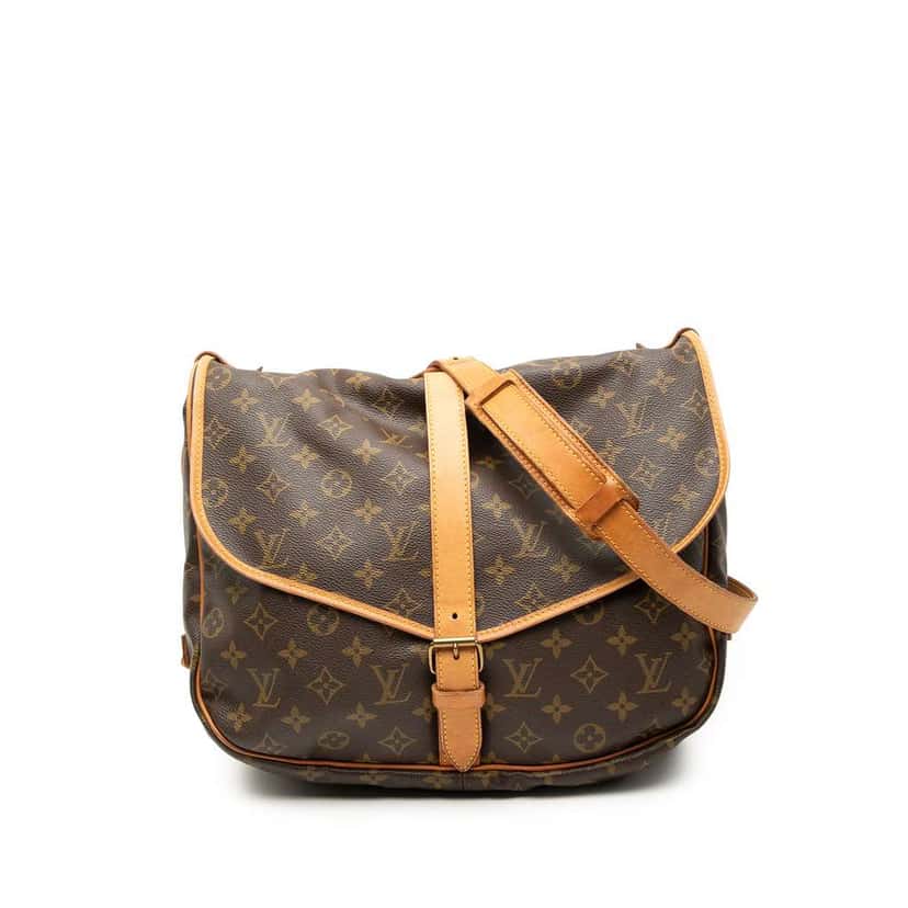 Louis Vuitton Monogram Saumur 35 Brown Very good condition - Front View
