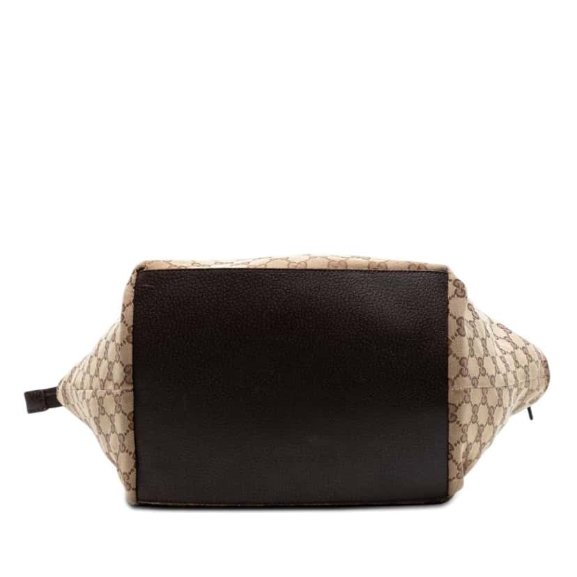 Gucci GG Canvas Web Tote Beige Canvas Good condition - Inside View