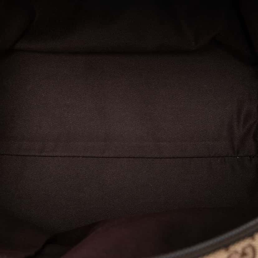 Gucci GG Canvas Web Tote Beige Canvas Good condition - Model View