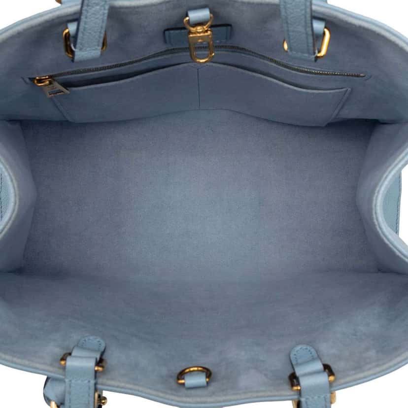 Louis Vuitton Monogram Empreinte Giant By The Pool Onthego MM Blue Leather Very good condition - Model View