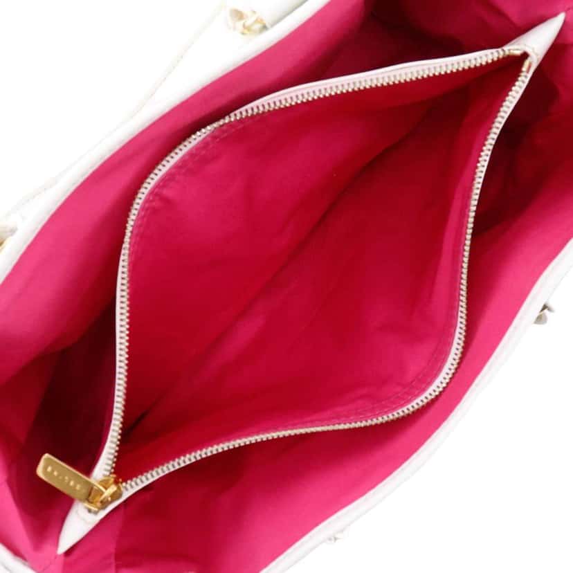 Celine Canvas Botanical Print Boogie Handbag White Canvas Very good condition - Model View