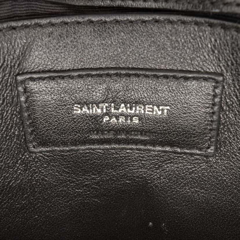 Saint Laurent Small Matelasse Calfskin Monogram LouLou Shoulder Bag Black Leather Very good condition - Box View