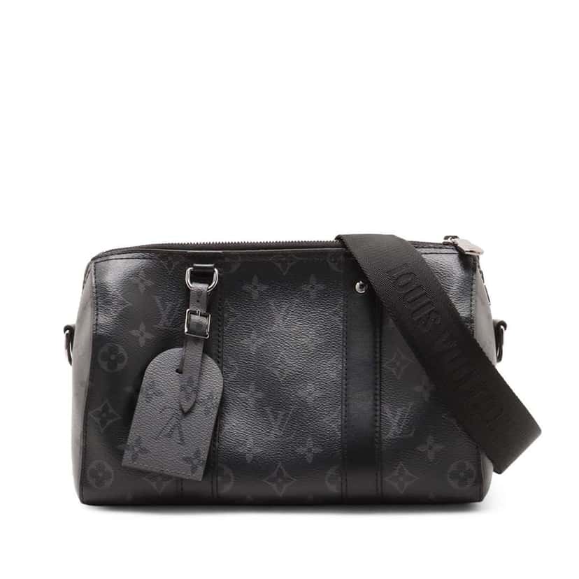 Louis Vuitton Monogram Eclipse City Keepall Black Very good condition - Front View