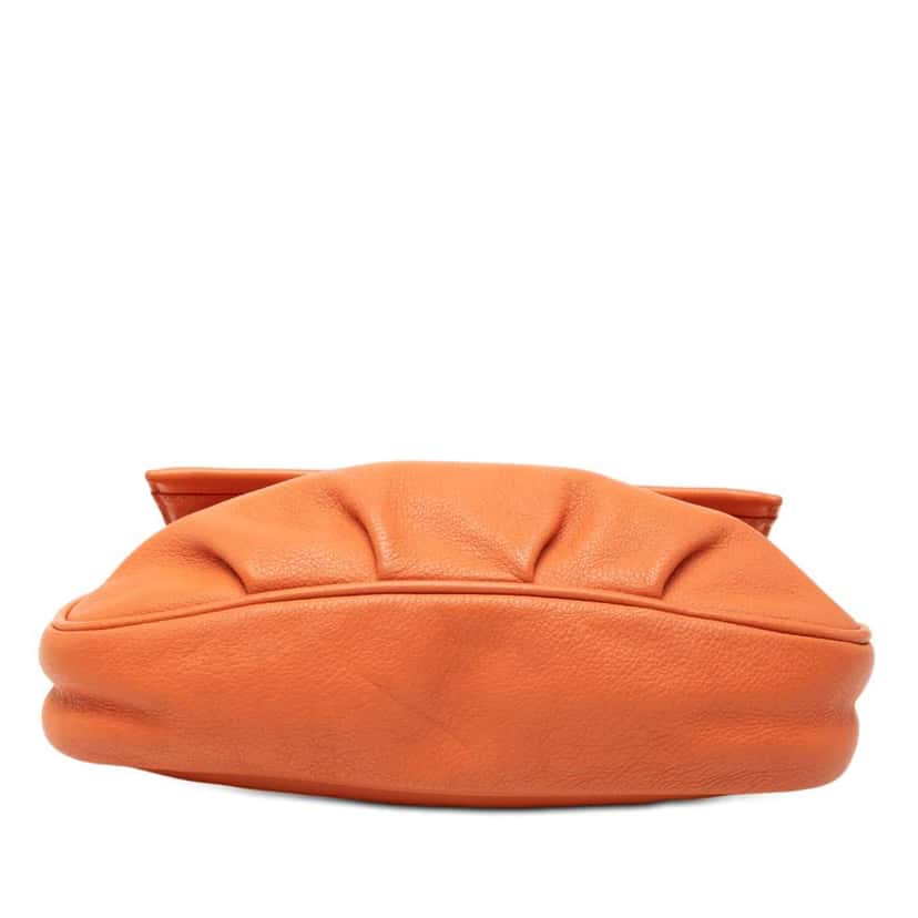 Fendi Leather Fendista Pochette Crossbody Orange Leather Very good condition - Inside View