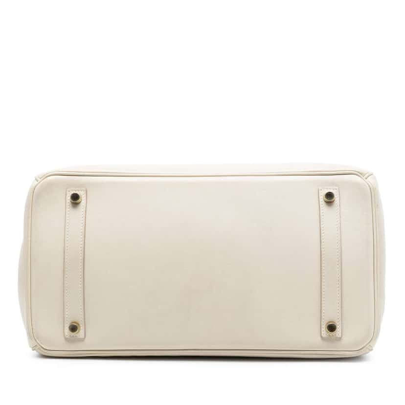 Hermès Swift Birkin Retourne 35 White Leather Very good condition - Inside View