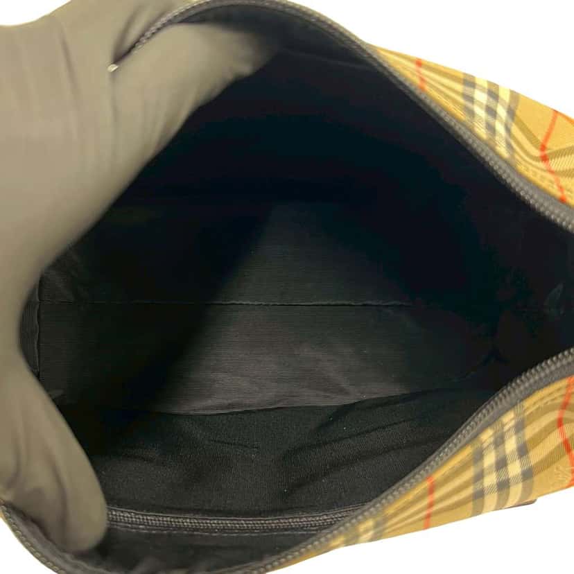 Burberry Haymarket Check Canvas Shoulder Bag Beige Canvas Very good condition - Inside View