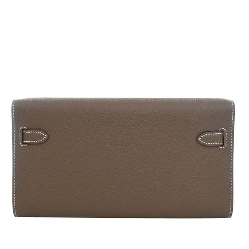 Hermès Epsom Kelly To Go Wallet Brown Leather Very good condition - Model View