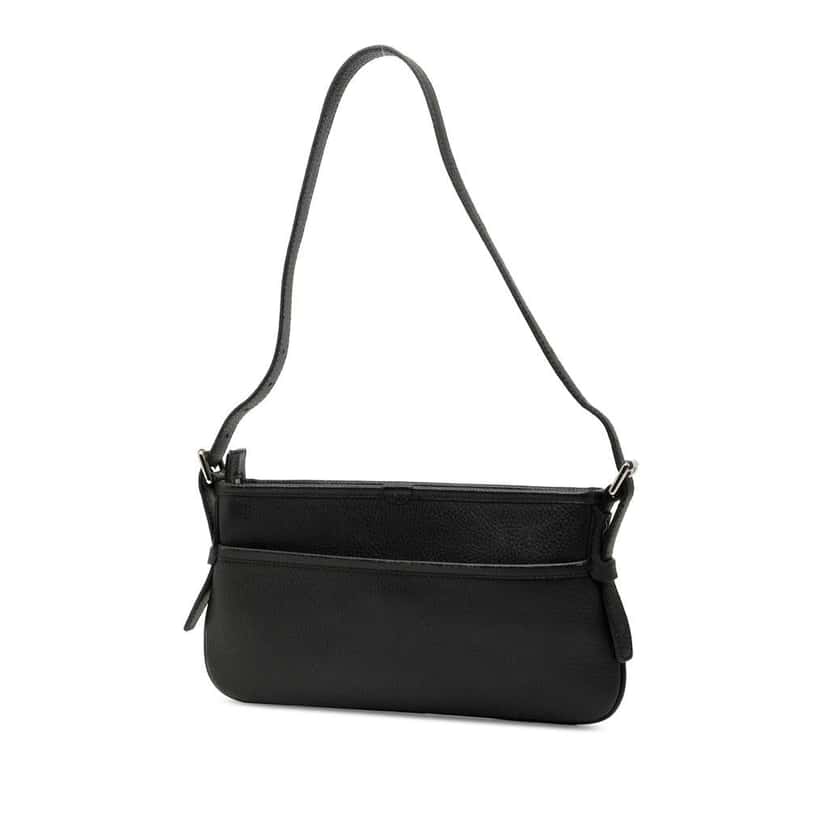 Burberry Leather Shoulder Bag Black Leather Very good condition - Back View