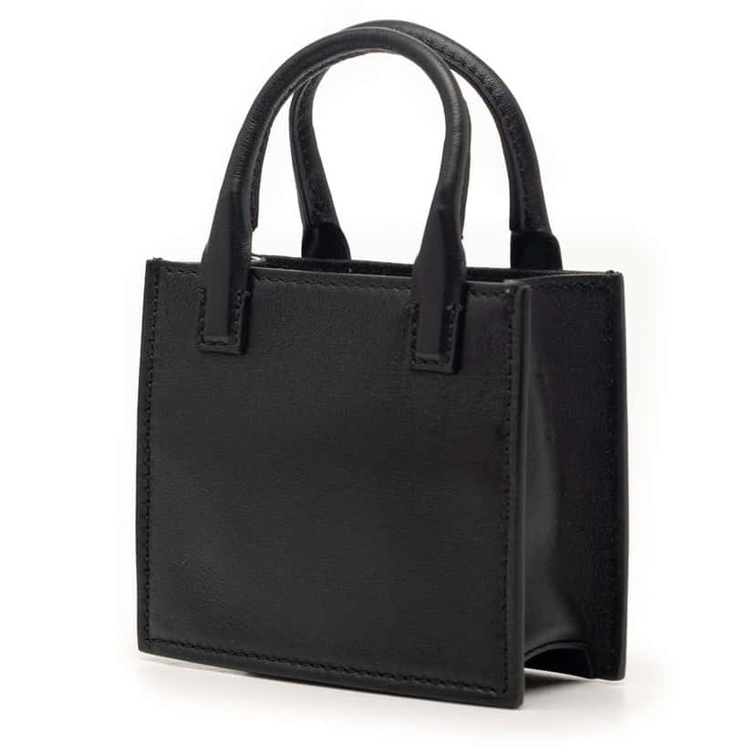 Valentino Mini Leather VLogo Walk Tote Black Leather Very good condition - Back View