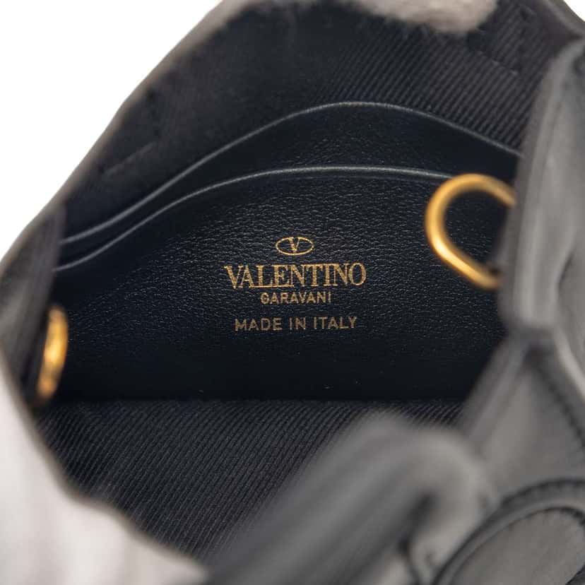 Valentino Mini Leather VLogo Walk Tote Black Leather Very good condition - Box View