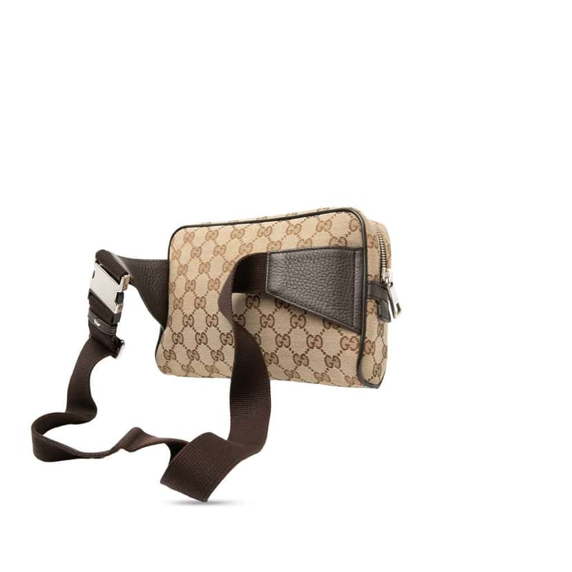 Gucci GG Canvas Belt Bag Beige Very good condition - Back View