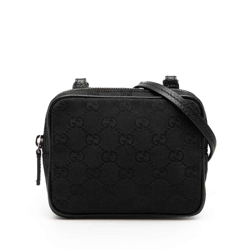 Gucci GG Canvas Crossbody Black Canvas Very good condition - Front View