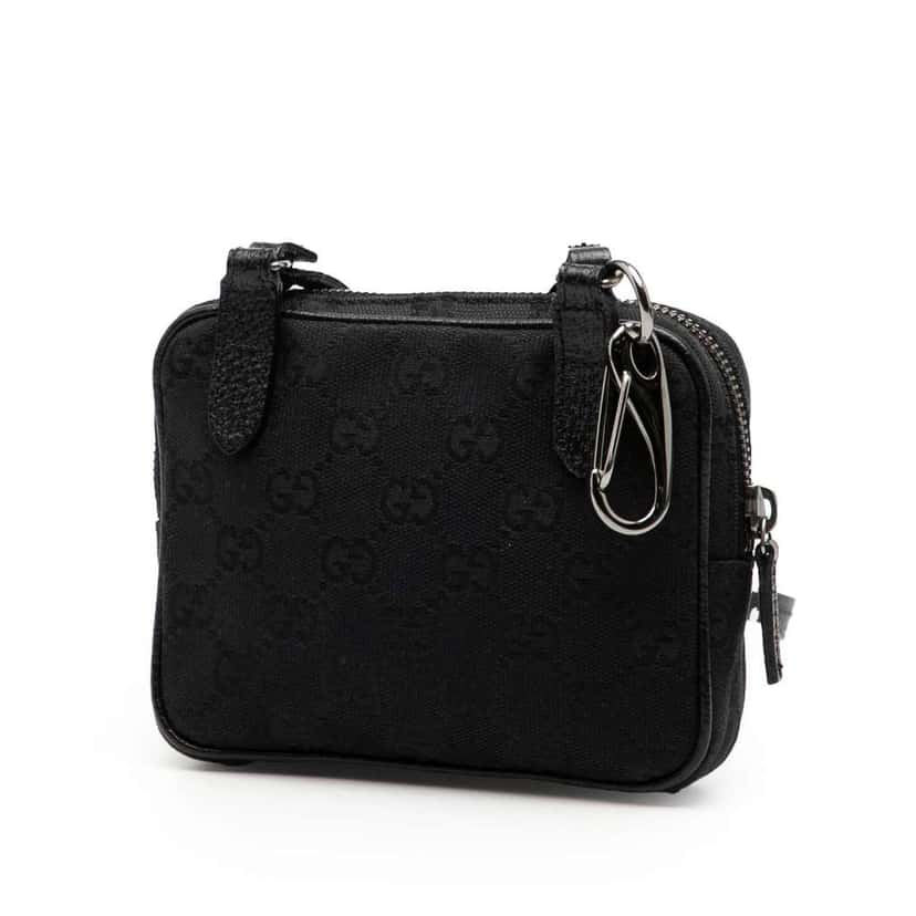 Gucci GG Canvas Crossbody Black Canvas Very good condition - Back View