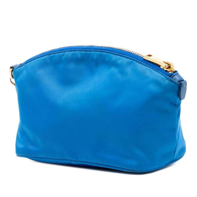 Prada Tessuto Pouch Blue Very good condition - Back View