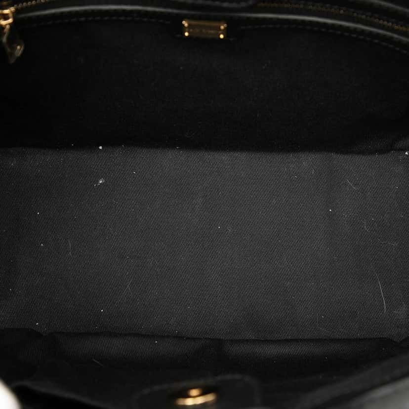 Dolce & Gabbana Leopard Print Coated Canvas Miss Escape Tote Brown Canvas Very good condition - Model View