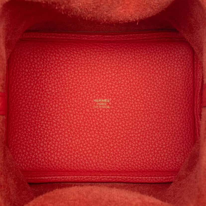 Hermès Clemence Picotin Lock 18 Red Leather Very good condition - Model View