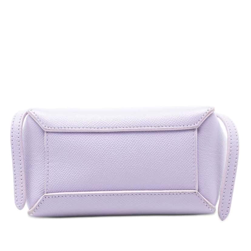 Celine Pico Grained Calfskin Belt Bag Purple Leather Very good condition - Inside View