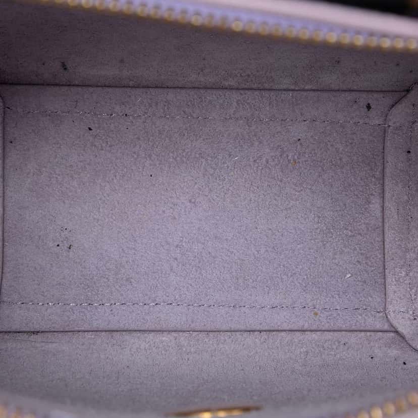 Celine Pico Grained Calfskin Belt Bag Purple Leather Very good condition - Model View