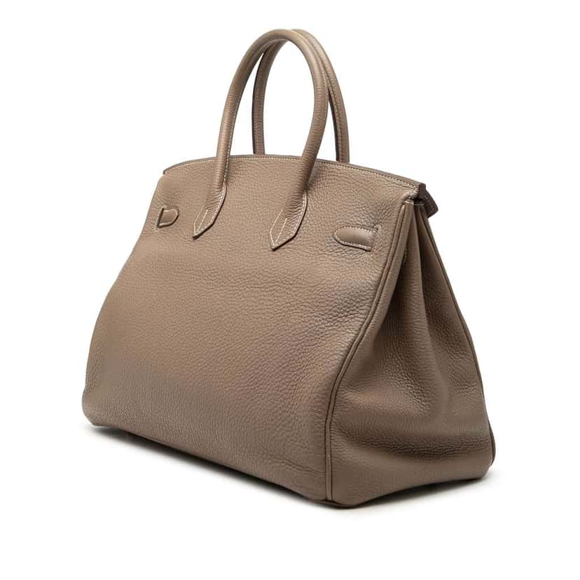 Hermès Togo Birkin Retourne 35 Brown Leather Very good condition - Back View