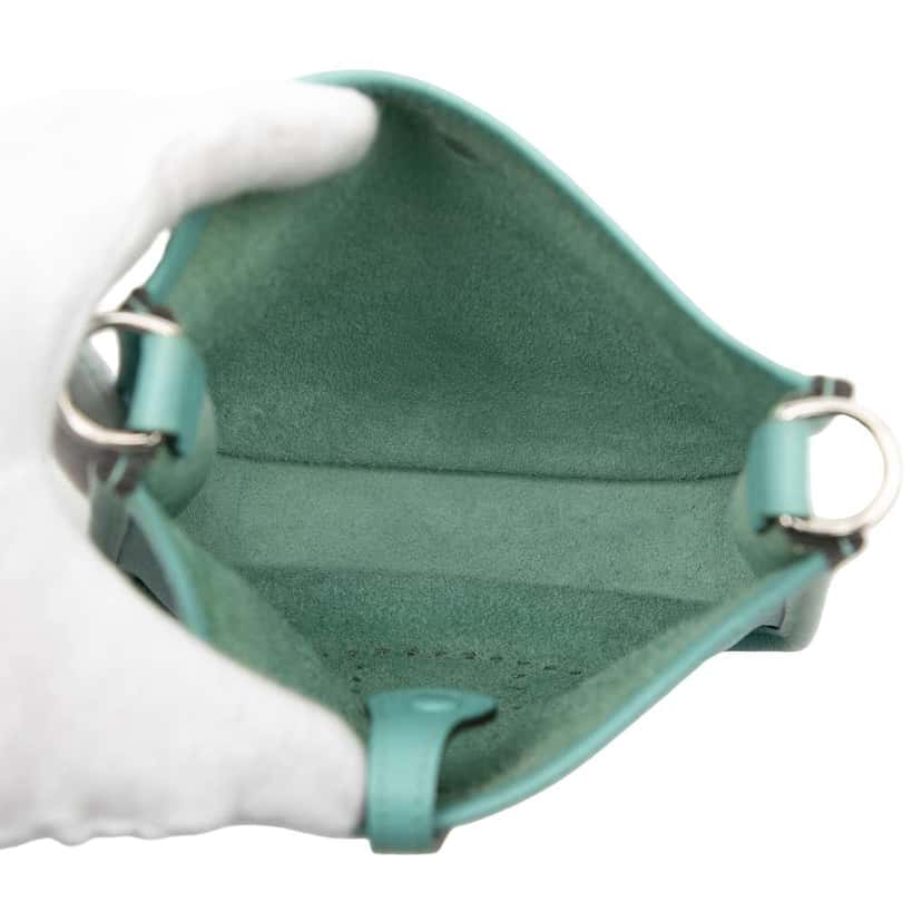 Hermès Epsom Evelyne I TPM Blue Leather Very good condition - Model View